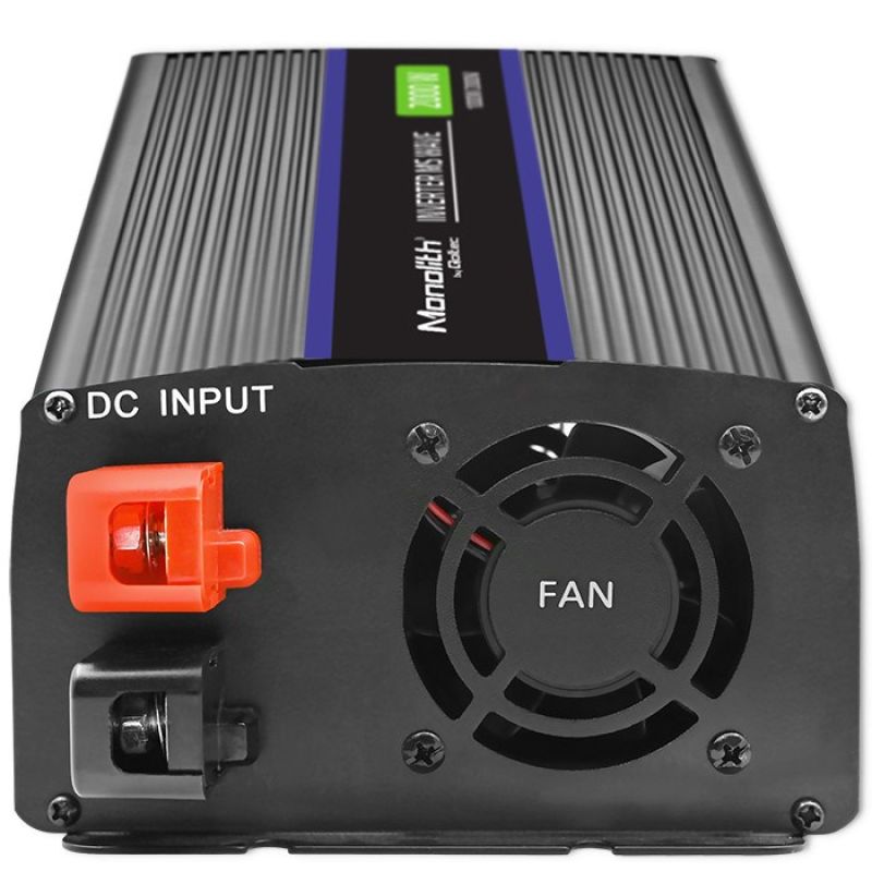6. Qoltec Monolith 2000 MS Wave Spannungswandler | 12 V auf 230 V | 1000/2000 W | USB