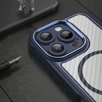 6. Leading Series MagSafe Silikonhülle für iPhone 16 Pro Max – blau