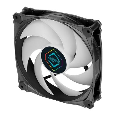 4. Iceberg Thermal IceGALE Lightning ARGB Computergehäuselüfter 12cm Schwarz 3 Stück.