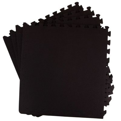 2. EB FIT Puzzle-Trainingsmatte 60x60x1,0cm 4-tlg. schwarz