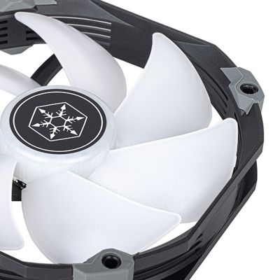 3. Silverstone SST-ARV140-ARGB Computer-Kühlsystem Prozessor-Luftkühler 14cm Schwarz, Grau 1 Stück.