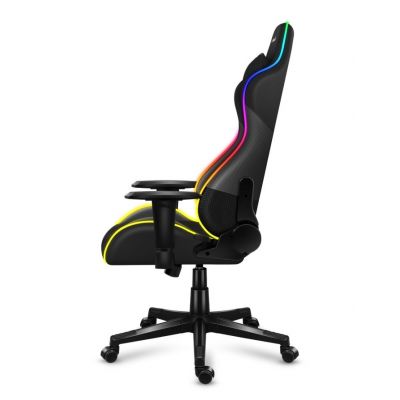 17. Huzaro Force 6.2 Schwarzer RGB-Gaming-Stuhl