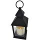 3. Dekorative Laterne 23 cm LED, batteriebetrieben, schwarz