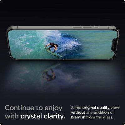 6. Spigen Glas.tR EZ Fit gehärtetes Glas für iPhone 12 / iPhone 12 Pro - 2 Stk.