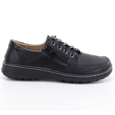 2. Bequeme Damenschuhe mit Reißverschluss, schwarz, Potocki TO90407