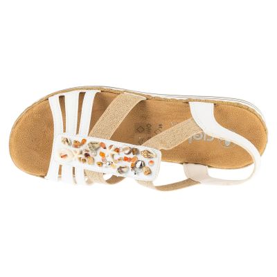 3. Rieker Sandalen V0656-80 Weiß 36