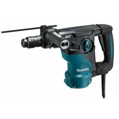12. MAKITA HR3012FCWJ SDS-Plus 3,9J 1050W AVT MAKPAC Bohrhammer + DX11 Staubabsaugung Schwarz, Blau