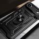 5. Hybrid Armor Camshield iPhone 17 Air Hülle mit Ständer und Kameraabdeckung - Schwarz