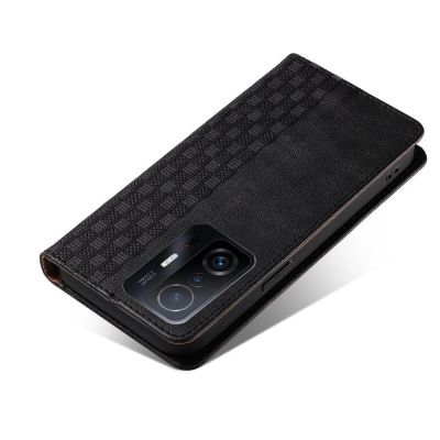 4. Magnetband-Hülle für Samsung Galaxy A13 5G Beutel-Geldbörse + Mini-Lanyard-Anhänger Schwarz
