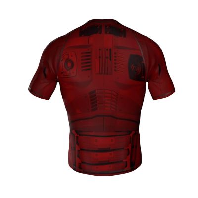 4. Der Kompressions-Rashguard „Cyborg“ besteht aus DBX MORE DRY M-Material.