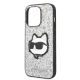 6. Karl Lagerfeld KLHCP14XG2CPS iPhone 14 Pro Max 6,7" Silber/Silber Hardcase Glitter Choupette Patch