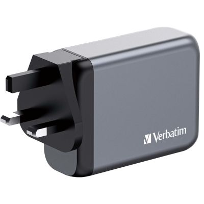 8. Verbatim GaN GNC-100 4-Port 100W/USB A/C Netzteil (EU/UK/US)