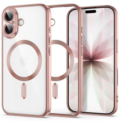 Tech-Protect MagFlex Hülle für iPhone 17 – Transparentes Rosa