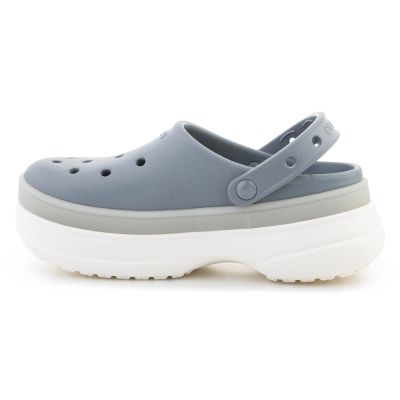 4. CROCS CLASSIC FROSTED STACKED CLOG CONCRETE 212567-0Z3