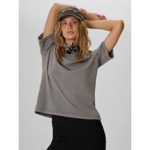Locker geschnittenes Damen-T-Shirt mit Aufdruck 4F 4FKAW26TTSHF4506-26S