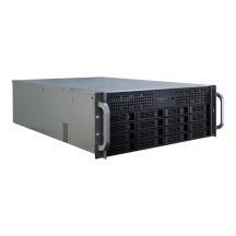 Inter-Tech 4U-4416L Rack Schwarz, Silber