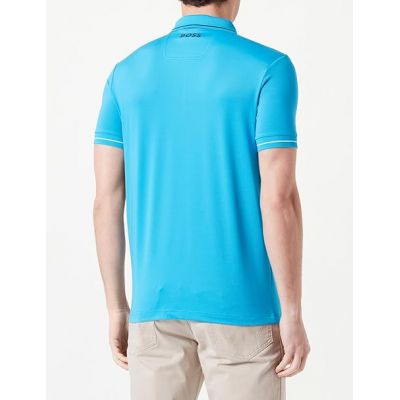 4. BOSS Paul Pro Herren Türkis/Aqua Slim Fit Poloshirt (50506203-442)