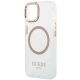 6. Guess GUHMP14MHTRMD iPhone 14 Plus 6,7 "Gold / Gold Hartschalenetui Metal Outline Magsafe