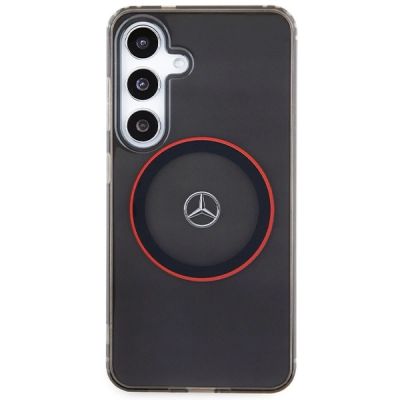 3. Mercedes Double Layer W Red MagSafe Hülle für Samsung Galaxy S24 – Schwarz