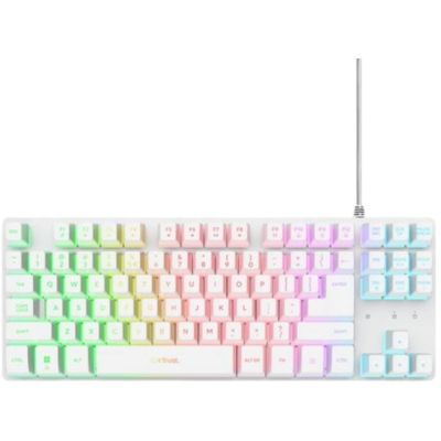 4. Trust GXT 833W TKL-Tastatur, Thado White