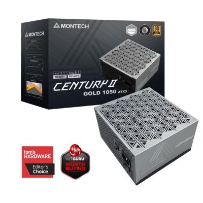 Montech CENTURY II 1050W 20+4-Pin ATX-Netzteilmodul Silber