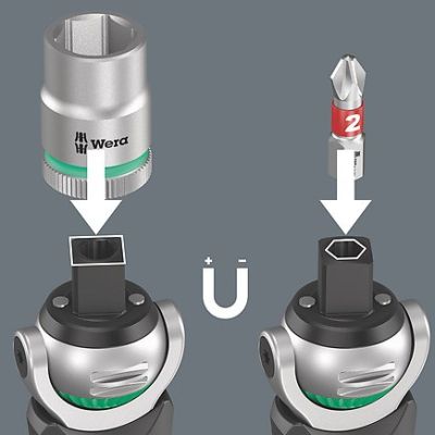 4. WERA 3/8" Ratschen-Bit-Set 18-teilig Zyklo