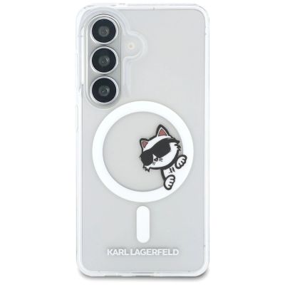 3. Karl Lagerfeld IML Peekaboo Choupette MagSafe Hülle für Samsung Galaxy S26 - Transparent