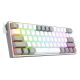 4. REDRAGON K617-RGB Fizz RGB Weiß/Grau USB-Tastatur Grau, Weiß