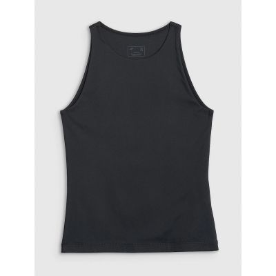 5. Ärmelloses, schmal geschnittenes Damen-T-Shirt, einfarbig, Größe 4F 4FRSS26TSLEF319-20S