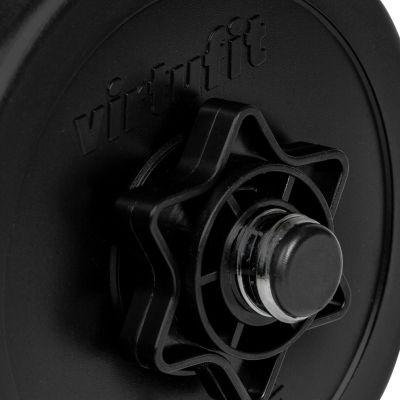 8. VIRTUFIT VERSTELLBARES HANTELSET - VINYL - 2 X 14 KG