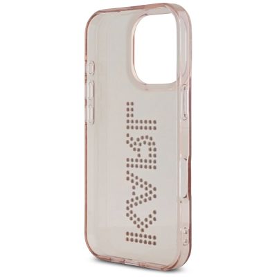 7. Karl Lagerfeld IML Strass Logo iPhone 16 Pro Hülle - Rosa