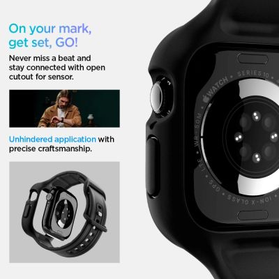 15. Spigen Vault Pro Armband für Apple Watch 42 mm – Mattschwarz
