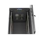 24. LANBERG Standschrank 19" 24U 600x600 Schwarze Glastür LCD (Flatpack) V2
