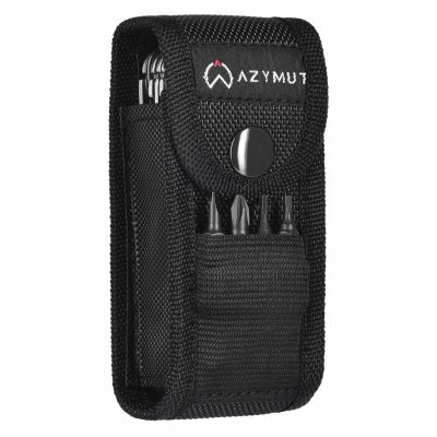 19. AZYMUT Trohon Multitool - 12 Werkzeuge + 8 Bits + Holster (H-P2010121)