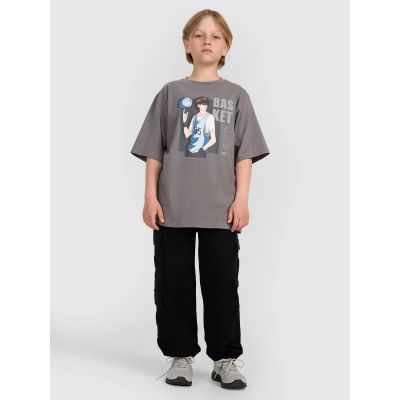 7. Oversize-T-Shirt für Jungen mit Aufdruck 4F 4FJRAW25TTSHM3062-24S
