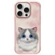 Nimmy Big Eyed Pet 2.0 Katzenhülle für iPhone 16 Pro, Rosa