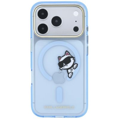 3. Karl Lagerfeld Peekaboo Logo MagSafe Hülle für iPhone 18 Pro Max / 17 Pro Max – blau