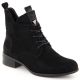 4. Damen-Boots mit Schnürung und Reißverschluss, warm gefüttert, schwarz M.Daszyński SA198-24