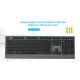 7. GEMBIRD Kabelloses Tastatur- und Maus-Set mit Dual-Modus, 2,4 GHz + Bluetooth, schlank, russisches Layout, Schwarz