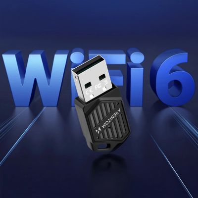 6. Wozinsky Dualband-USB-WLAN-6-Adapter mit Bluetooth 5.4 – Schwarz