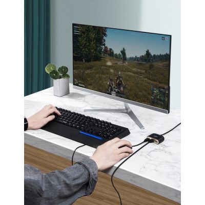 10. HUB Baseus Square USB-A auf 1x USB-A 3.2 Gen 1 / 3x USB 2.0 mit 1m Kabel - schwarz