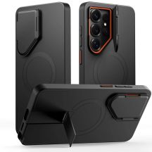 Tech-Protect Kevlar Aura MagSafe Hülle für Samsung Galaxy S26 Ultra – Schwarz und Orange