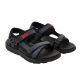 Lee Cooper Herrenschuhe Klettverschluss-Sandalen für den Sommerstrand, hellblau/schwarz