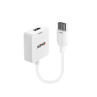 Lindy 38146 HDMI Typ A (Standard) DisplayPort Kabeladapter Weiß
