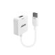 Lindy 38146 HDMI Typ A (Standard) DisplayPort Kabeladapter Weiß