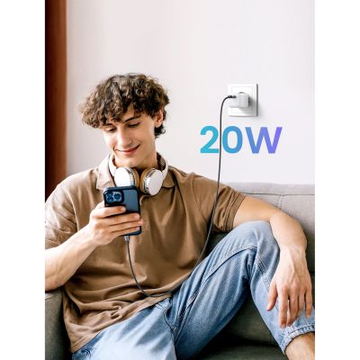 8. Ugreen Nexode mini CD318 15324 GaN 20W USB-C PD 3.0 / QC 4.0 Netzwerkladegerät – Weiß