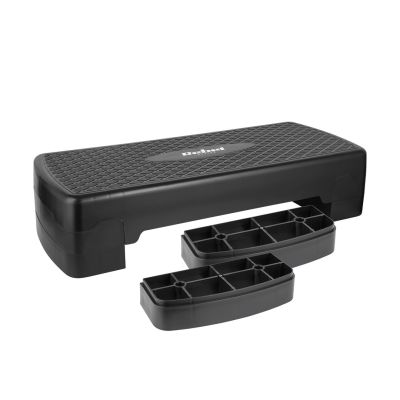 Rebel Active Step für Aerobic und Fitness, 3 Stufen, 68 cm, Schwarz RBA-3227-BK