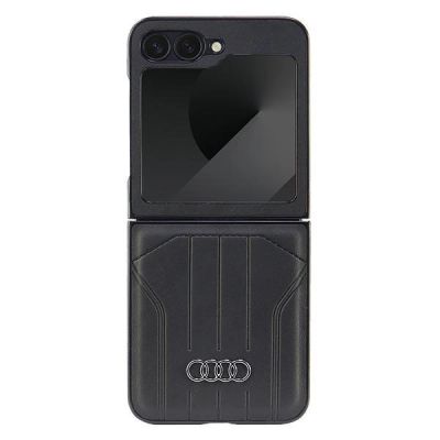 Audi Kunstleder MagSafe Case für Samsung Galaxy Z Flip 6 - Schwarz