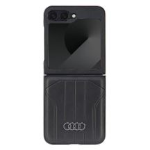 Audi Kunstleder MagSafe Case für Samsung Galaxy Z Flip 6 - Schwarz