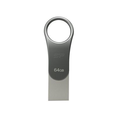 Pendrive Silicon Power Mobile C80 64GB Dual USB 3.1/Type-C Silber (SP064GBUC3C80V1S)